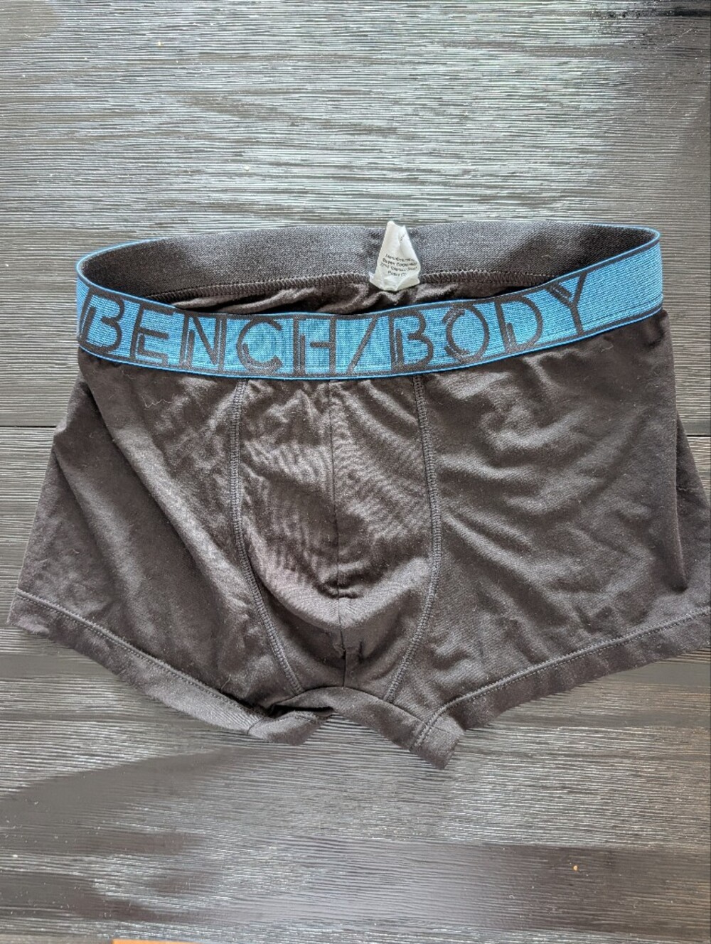 Bench Black Boxer Briefs with Blue Branded Waistband